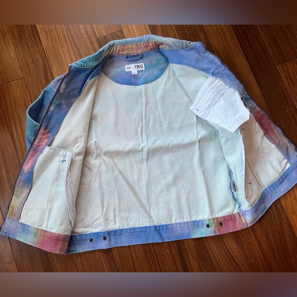 Allen Onyia x INC Multicolor Tie-Dye “Detroit” Canvas Jacket Men’s SMALL - Picture 3 of 10